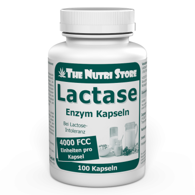 Lactase 4.000 FCC Enzym Kapseln 100 Stück
