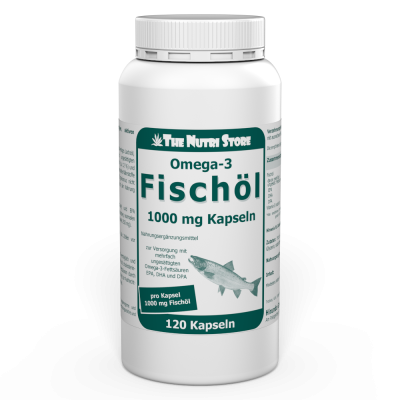 Omega-3 Fischöl 1000 mg Kapseln 120 Stück