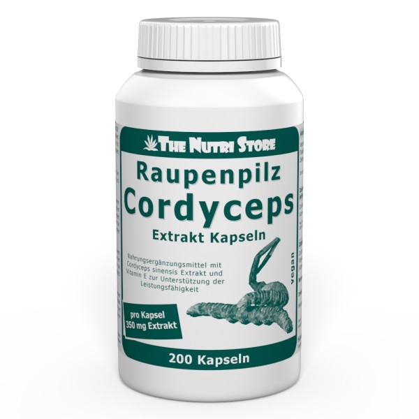 Cordyceps 350 mg Extrakt vegane Kapseln 200 Stück