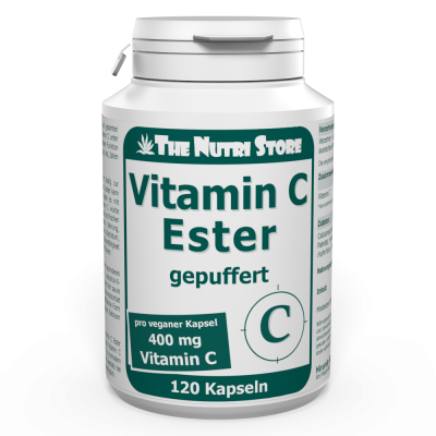 Vitamin C Ester gepuffert 400 mg vegane Kapseln 120 Stück