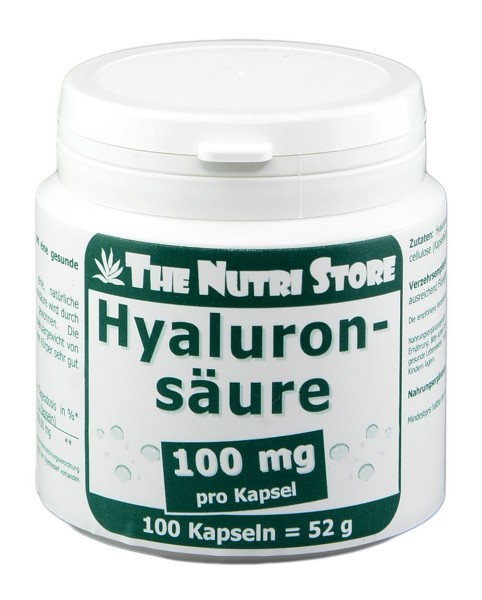 Hyaluronsäure 100 mg Kapseln 100 Stück