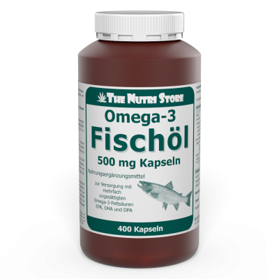 Omega-3 Fischöl 500 mg Kapseln 400 Stück