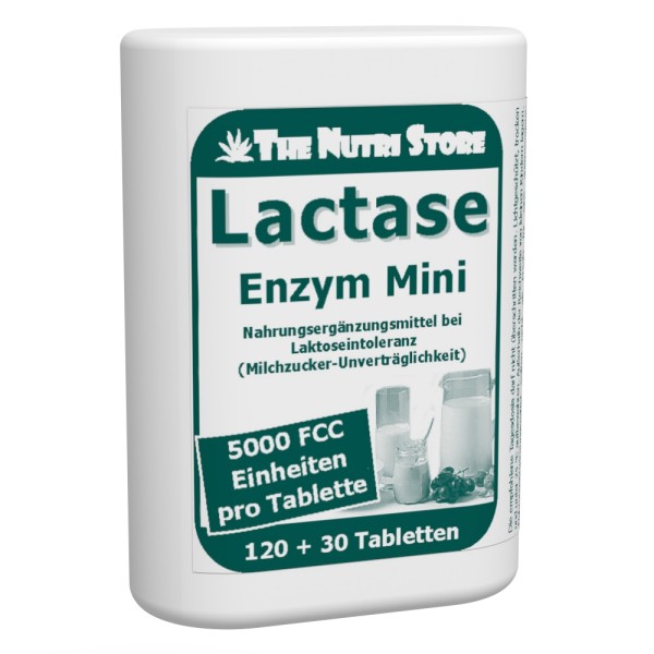 Lactase 5.000 FCC Mini Tabletten Dosierspender 120 Stück