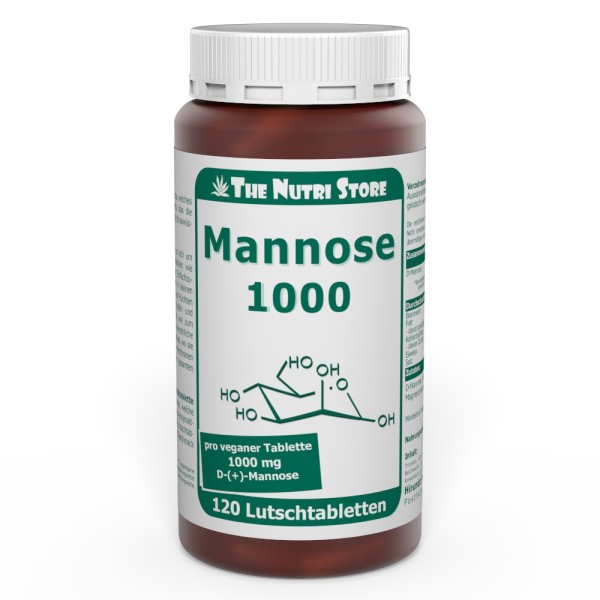 Mannose 1000 mg vegan Lutschtabletten 120 Stück