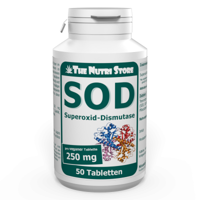 SOD 250 mg Superoxid-Dismutase vegane Tabletten 50 Stück