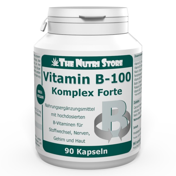 Vitamin B 100 Komplex forte vegane Kapseln 90 Stück