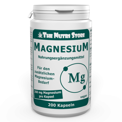 Magnesium 350 mg vegane Kapseln 200 Stück