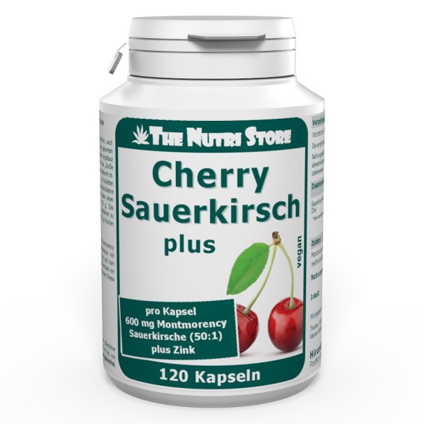Cherry Sauerkirsch 600 mg Konzentrat 50:1 vegane Kapseln 120 Stück