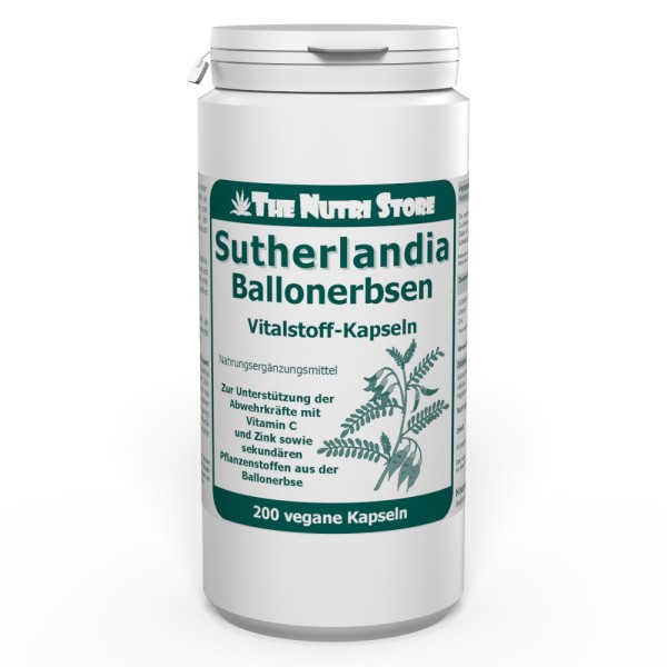 Sutherlandia Ballonerbse Kapseln 200 Stück