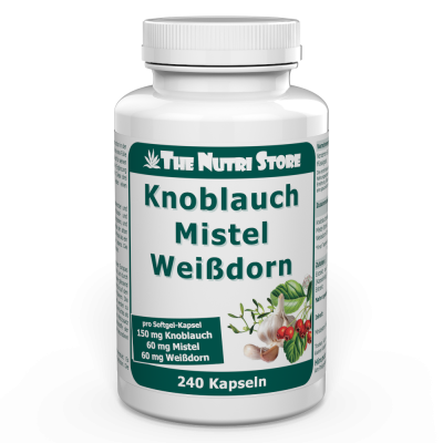 Knoblauch Mistel Weissdorn Kapseln 240 Stück