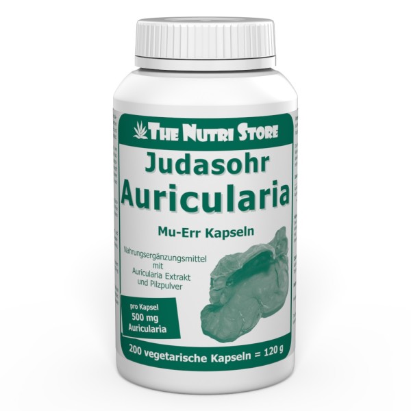 Auricularia Judasohr 500 mg Extrakt + Pulver Kapseln
