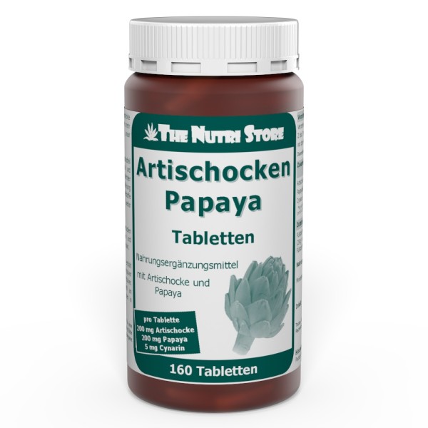 Artischocke Papaya Tabletten 160 Stück