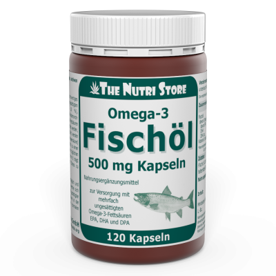 Omega-3 Fischöl 500 mg Kapseln 120 Stück