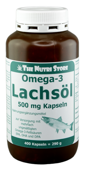 Omega-3 Lachsöl 500 mg Kapseln 400 Stück