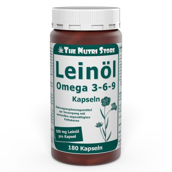 Leinöl 500 mg Kapseln 180 Stück