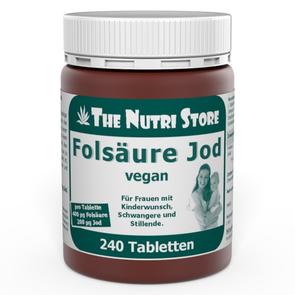 Folsäure 400 + Jod 200 Tabletten 240 Stück