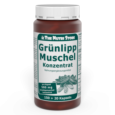 Grünlippmuschel 500 mg Konzentrat Kapseln 150+20 Stück