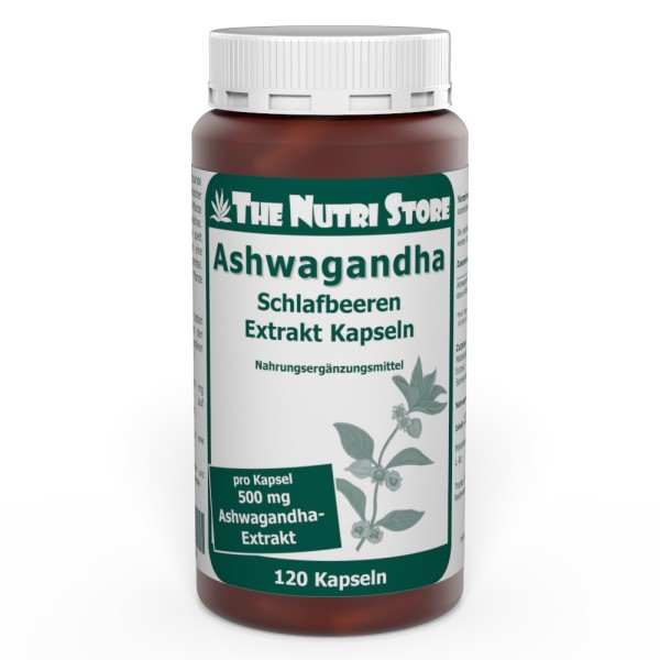 Ashwagandha 500 mg Extrakt Kapseln 120 Stück