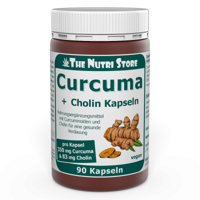 Curcuma 350 mg + Cholin Kapseln 90 Stück