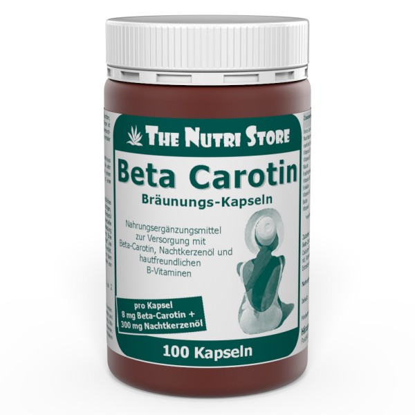 Beta-Carotin 8 mg Bräunungskapseln 100 Stück