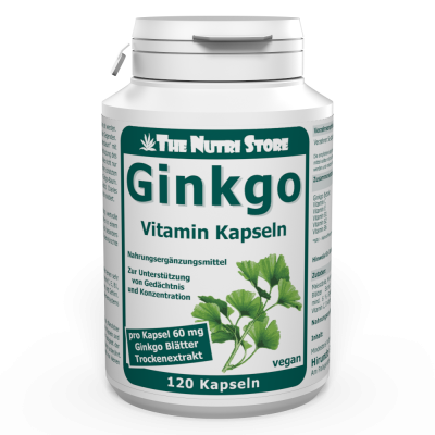 Ginkgo 60 mg Extrakt Kapseln 120 Stück