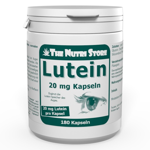 Lutein 20 mg Kapseln 180 Stück