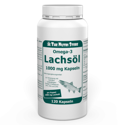 Omega-3 Lachsöl 1000 mg Kapseln 120 Stück