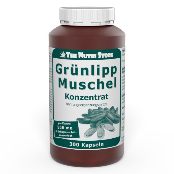 Grünlippmuschel 500 mg Konzentrat Kapseln 300 Stück